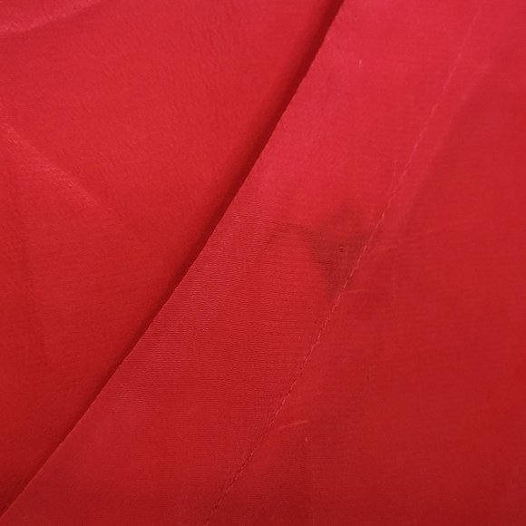 Vintage Red Silk Shell Blouse CLIO For Nordstrom Hong Kong 70s Retro Size Large - Picture 2 of 7